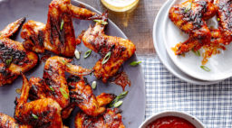 Grilled Chicken Wings with Tamarind Chipotle Barbecue Sauce