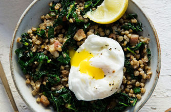 Kasha with Kale and Pancetta