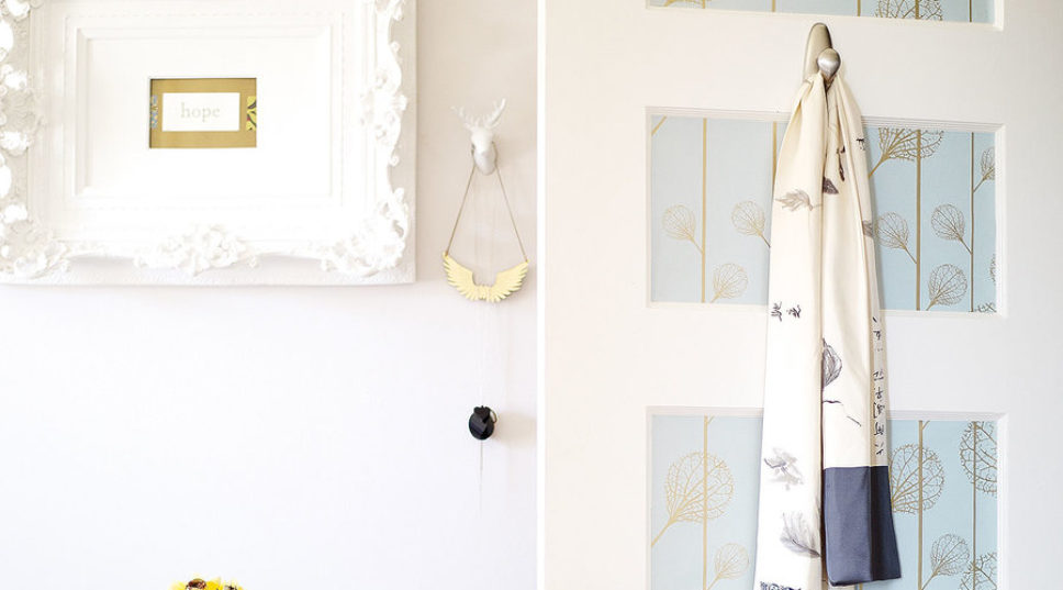 How to Wallpaper Door Panels