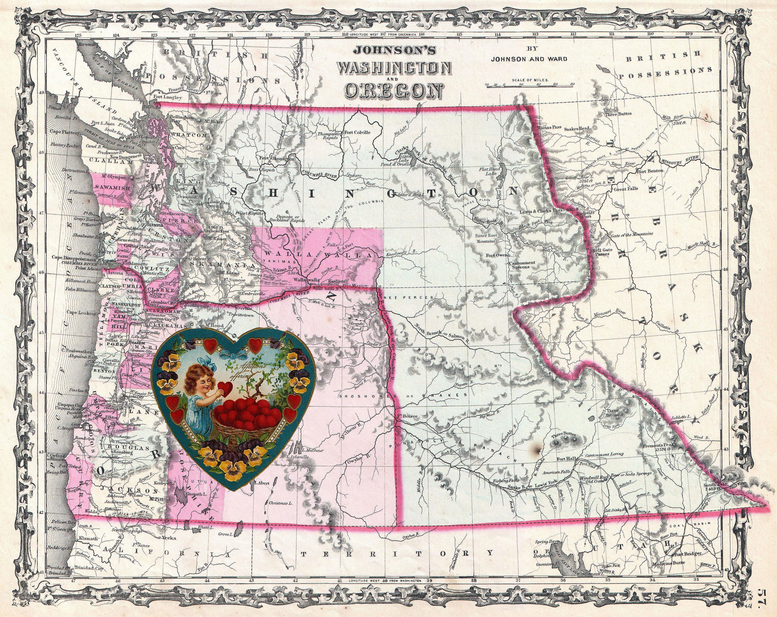 Oregon 1862 Map