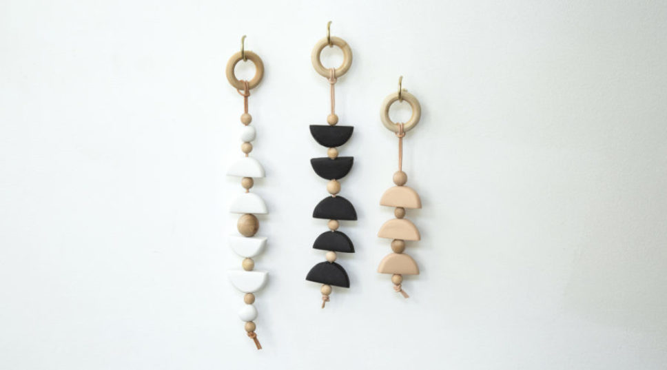 How to Make a Clay and Wood Wall Hanging