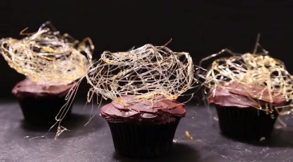 How to Make Spun-Sugar Cobwebs