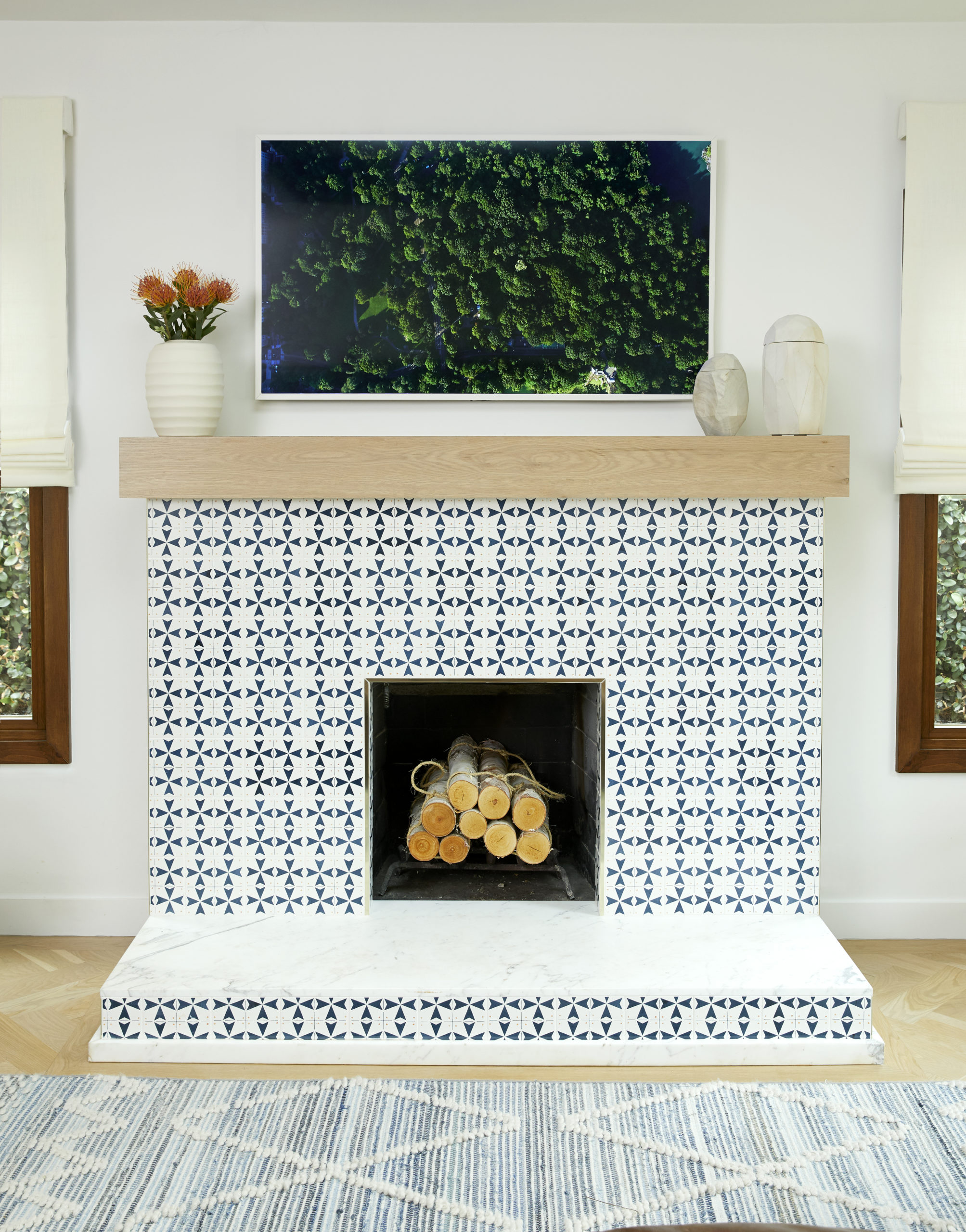 Tile Fireplace