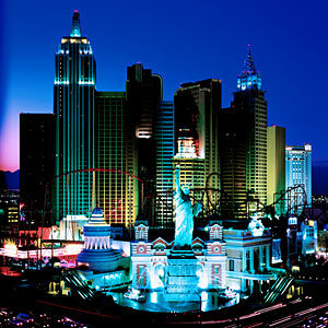 New York New York Las Vegas Hotel Casino Sunset Magazine