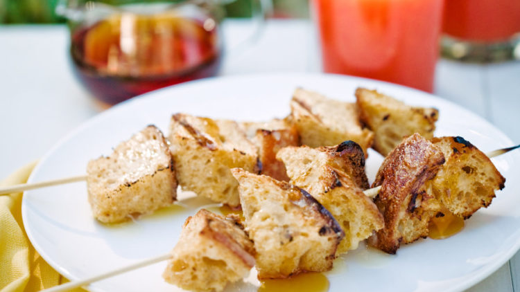 Grilled French Toast Kebabs