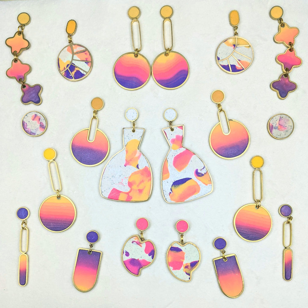 gradient collection jewelry pieces
