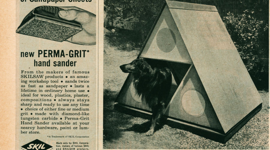 sunset february 1959 dog house blueprint