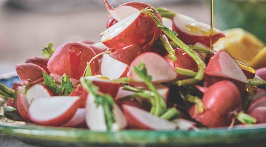 Spring Radishes with Herby Meyer Lemon Butter