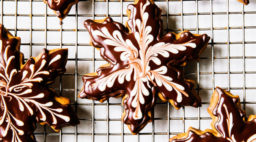 Chocolate Gingerbread Snowflakes