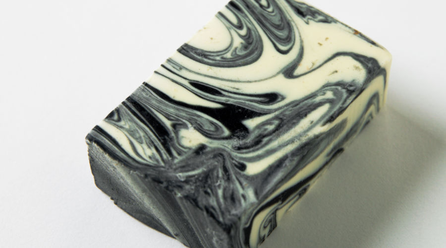 Pacha Soap Co. Clarifying Charcoal Marbled Soap