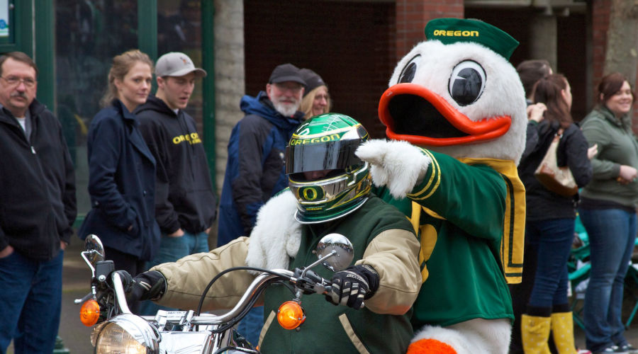 Sports Mascot: The Oregon Duck, University of Oregon (Eugene, OR)