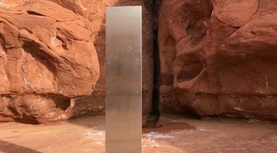 Utah's Mysterious, Alien-like Metal Monolith Took Less Than a Week to Become a Scavenger Hunt Attraction