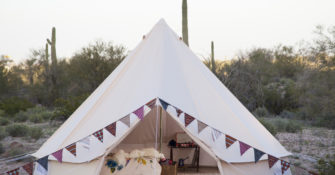 Stout Bell Tent in Desert