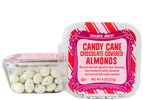 trader joes candy cane covered almond