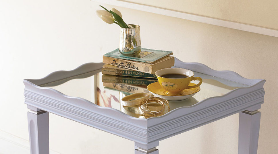 How to Repaint a Mirror-Top Side Table