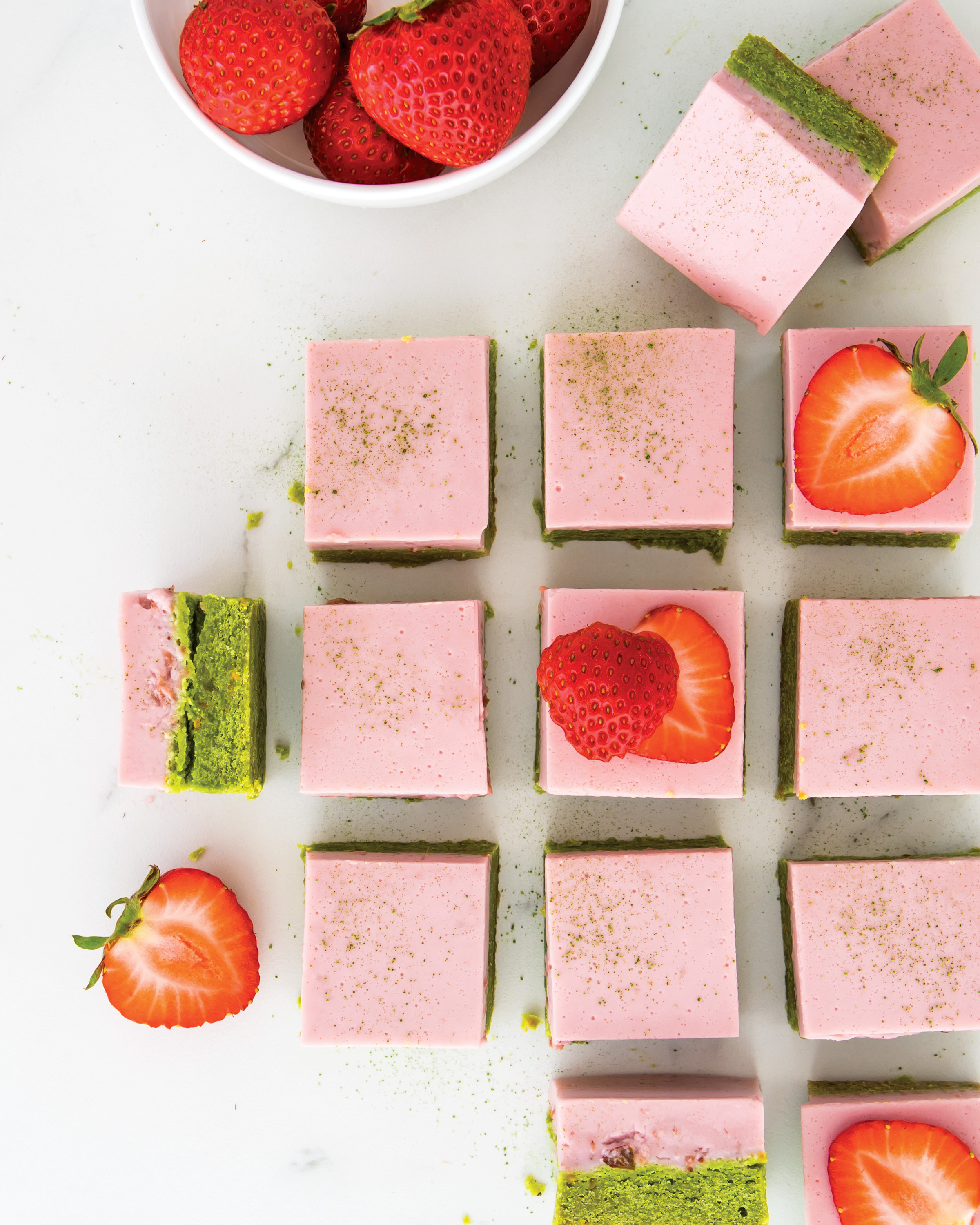 Berry Matcha Cream Bars Recipe - Sunset Magazine - Vimarsana News