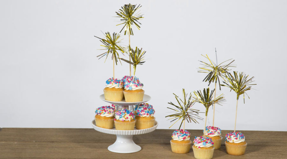 How to Make Sparkler Cupcake Toppers
