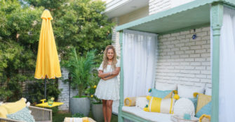 Breegan Jane and her outdoor daybed