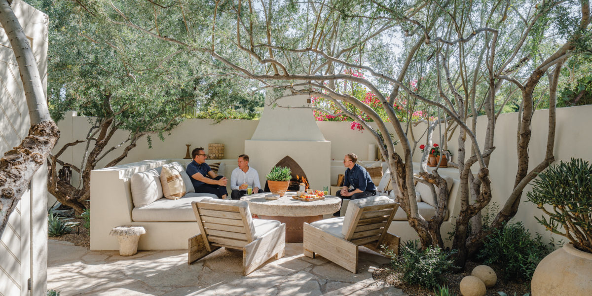 Courtyard seating area in Arizona