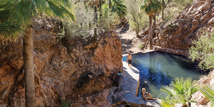 Castle Hot Springs Arizona desert view