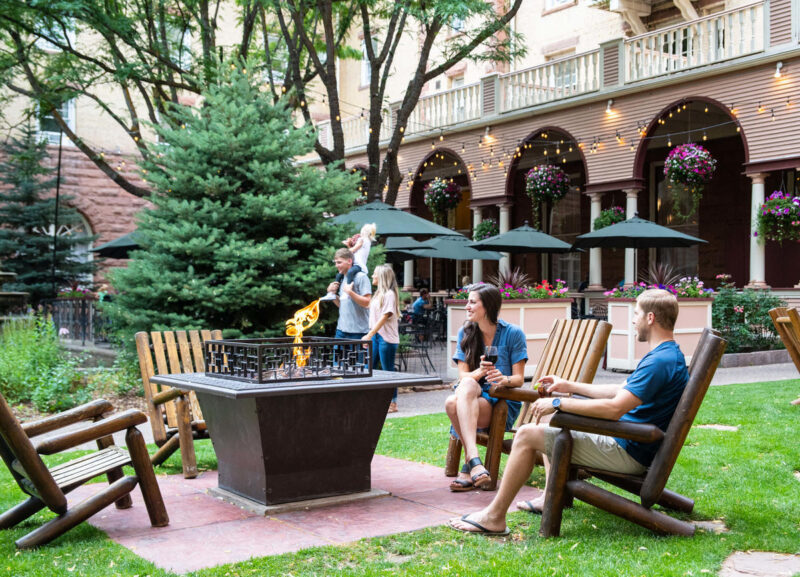 Courtyard fire pit at the Hotel Colorado.jpg