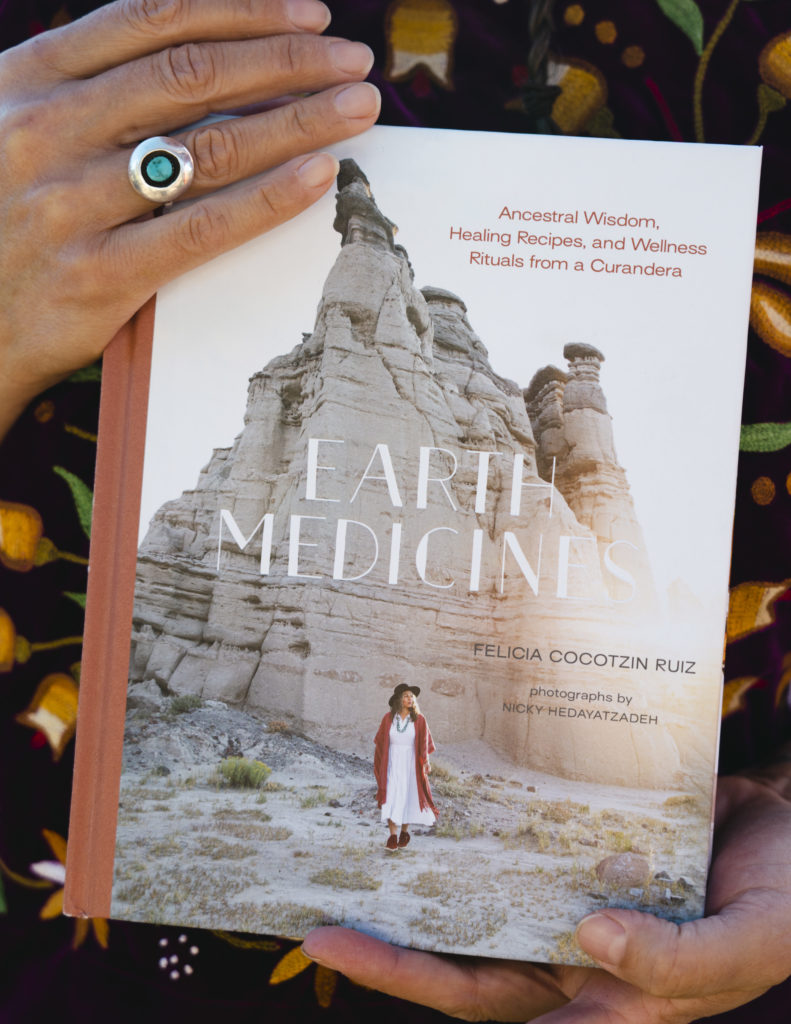 Felicia Cocotzin Ruiz holds new book "Earth Medicines"