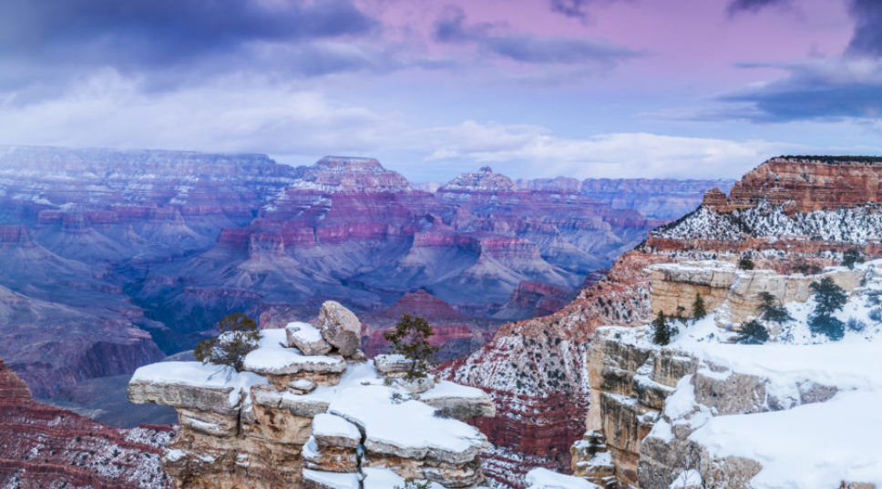 The Grand Canyon Is Extra Awe-Inspiring Under a Blanket of Snow