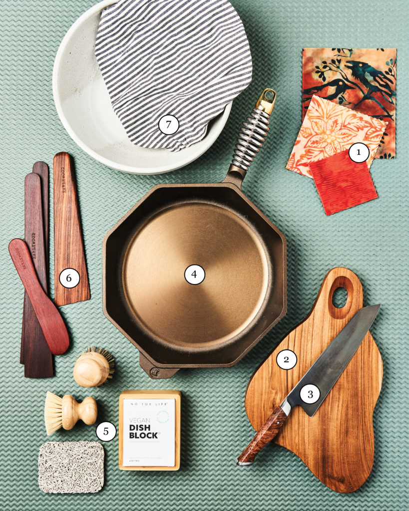 Kitchenware gift guide numbered