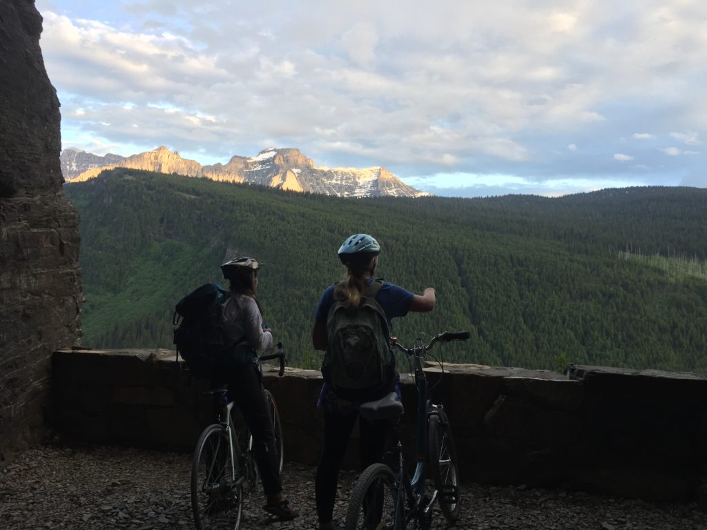 glacier biking mountains