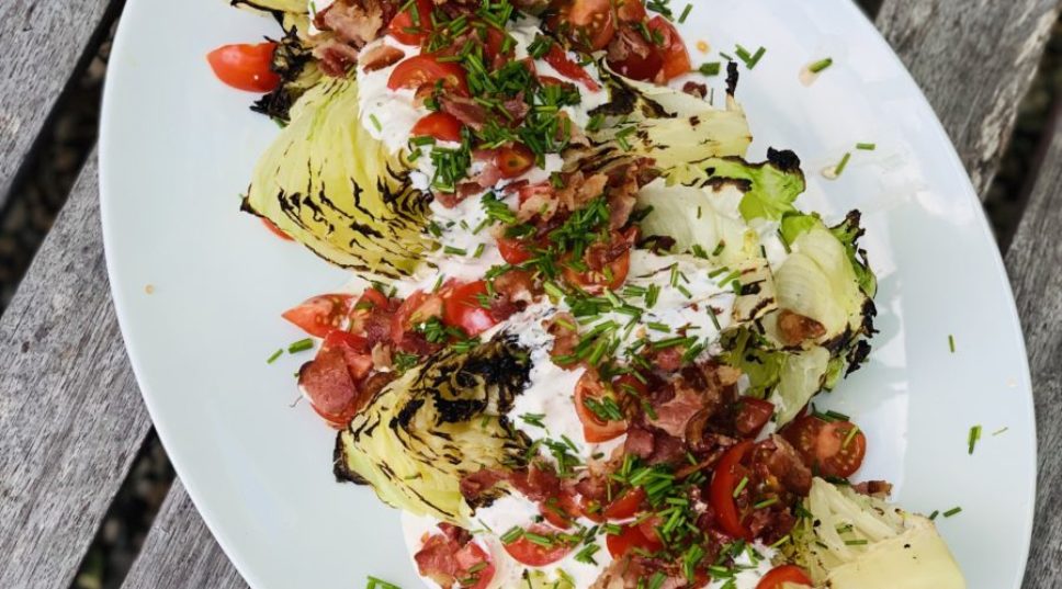 Salad for Father’s Day? Yeah, but This One’s Grilled and Topped With Bacon!