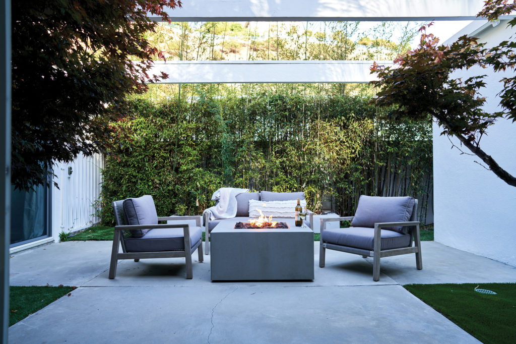 Terra Outdoor fire pit seating area