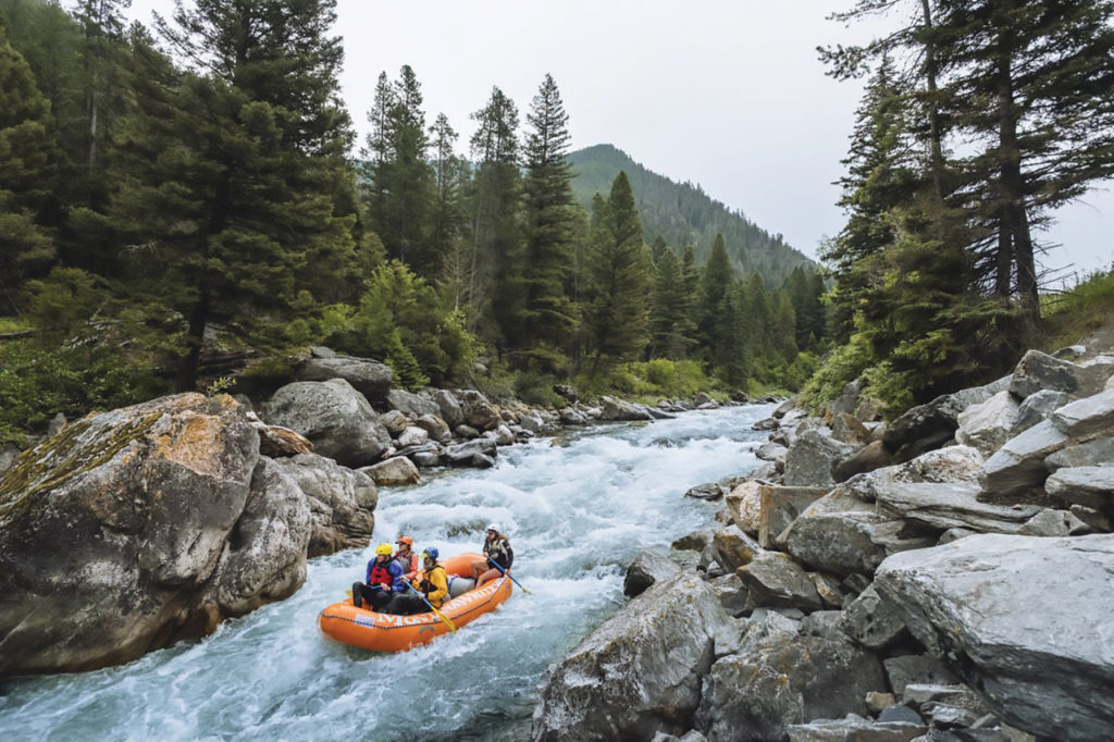 Gallatin River rafting in Montana