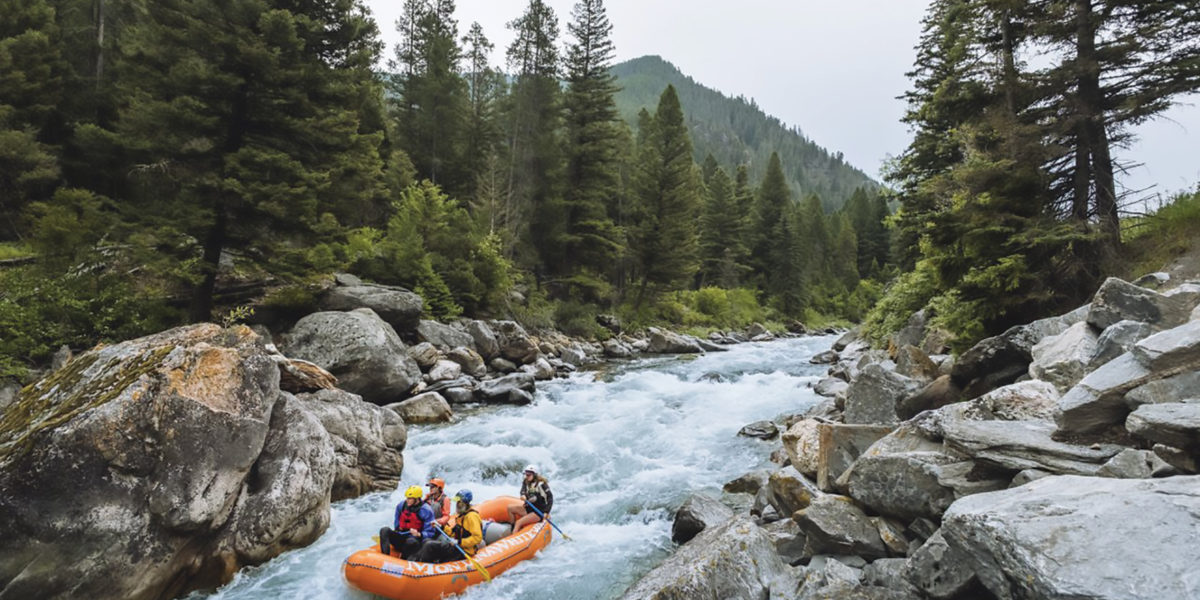 Gallatin River rafting in Montana