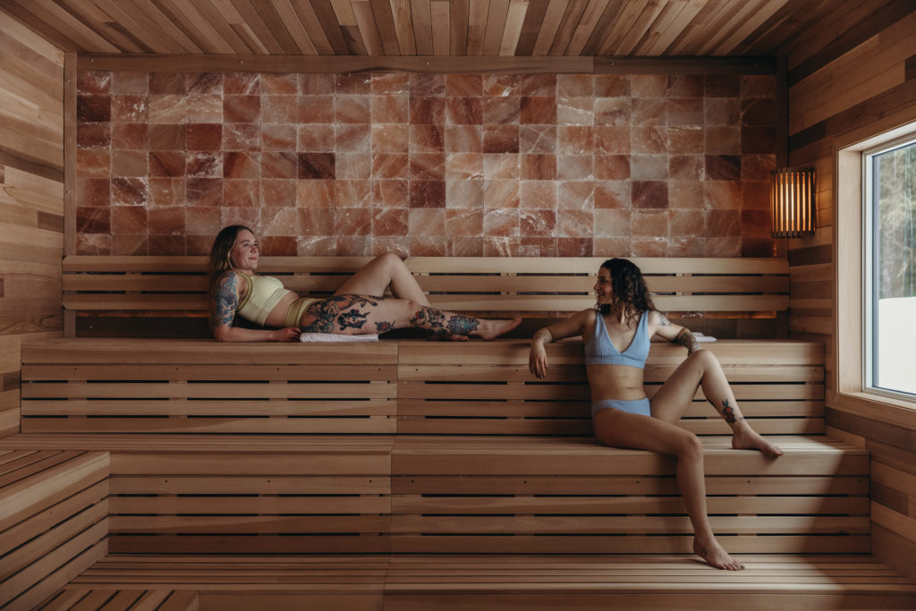 Aleyska Resort sauna in Alaska