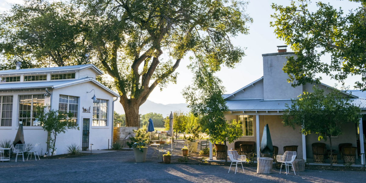 Courtyard at Los Poblanos Inn and Lavender Farm