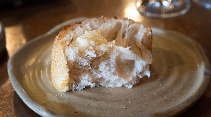 pasta bar sourdough bread and butter