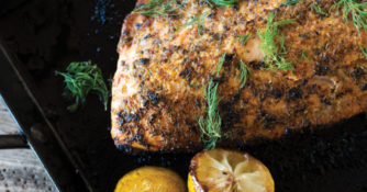 Roast king salmon recipe
