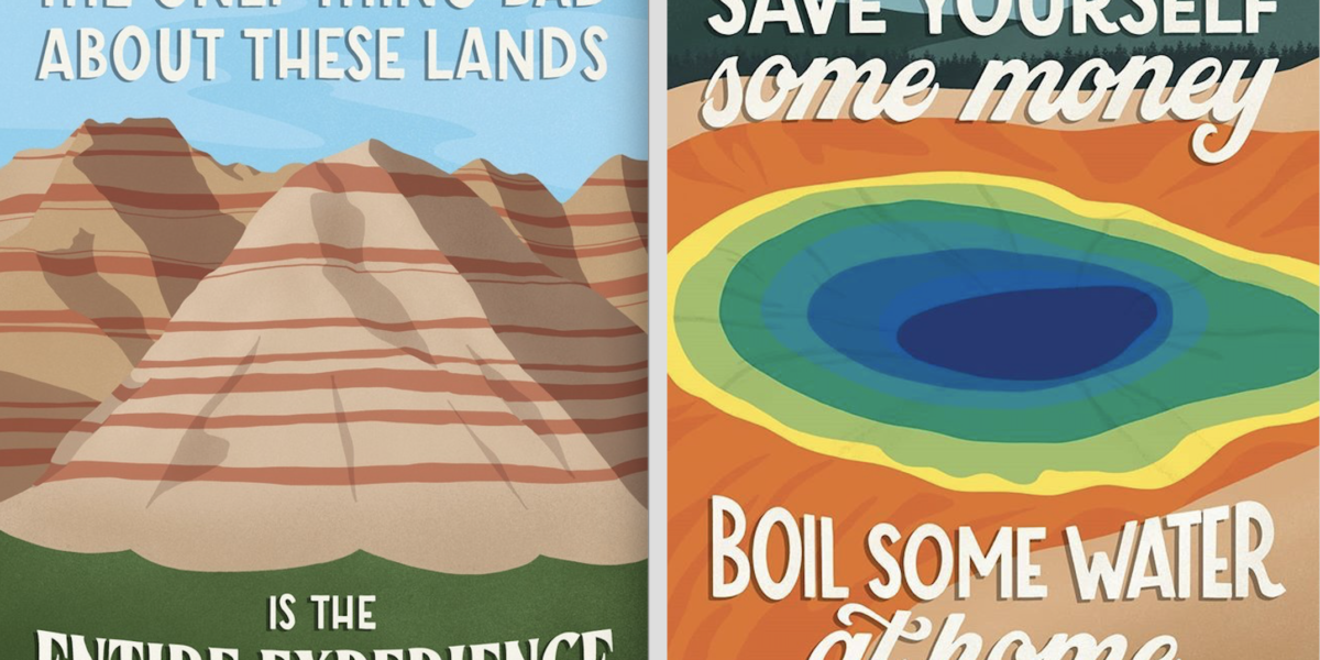 The Hilarious Souvenir National Park Posters You Didn’t Know You Needed