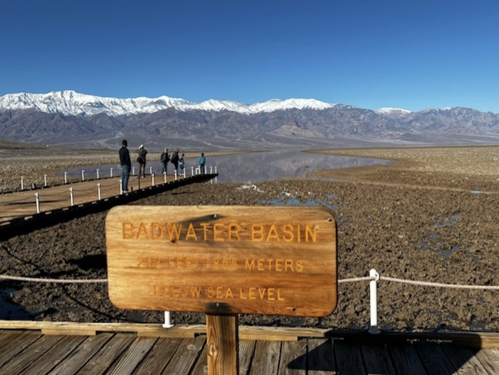 Badwater Basin Sign Death Valley