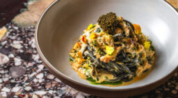 Spaghetti and Dungeness Crab