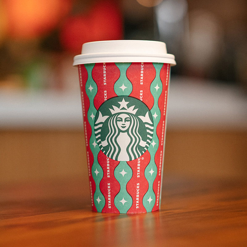 Starbucks Holiday Cup Gift Wrapped Magic