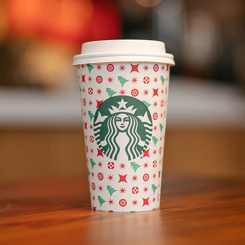 Celebrating 25 years of Starbucks (mostly) red holiday cups