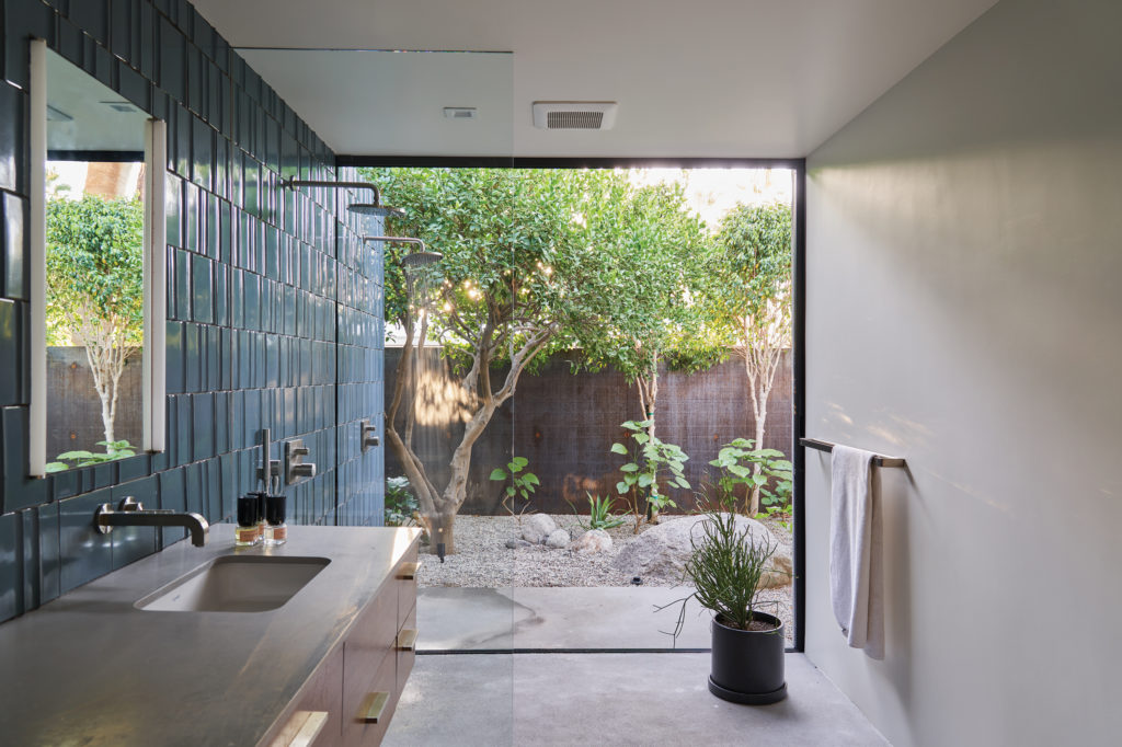 indoor/outdoor shower