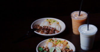 Poke bowls with smoothies from Tropicali restaurant