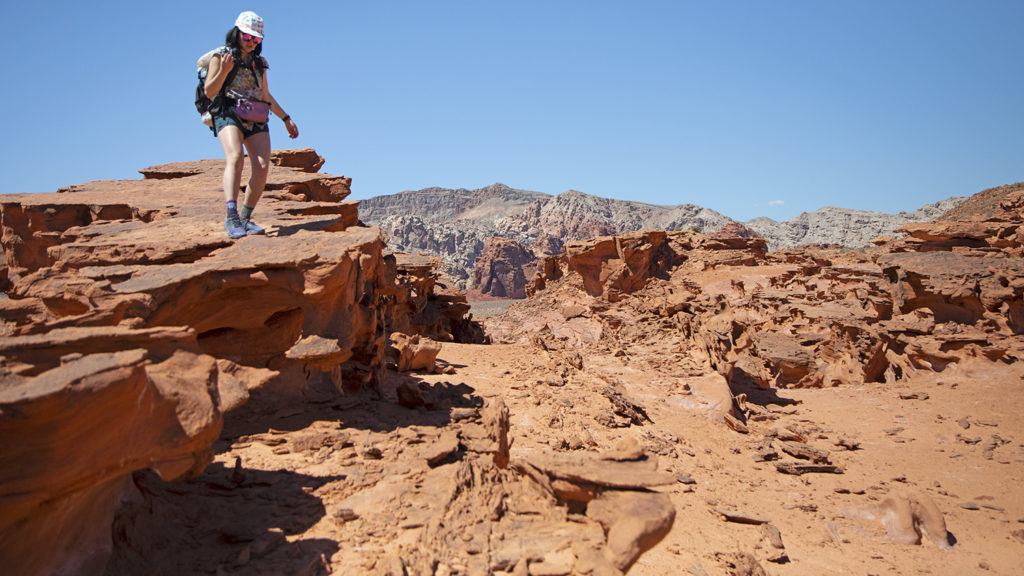 Hiking near Gold Butte National Monument