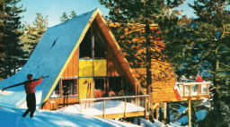 February 1957 Cover with an A-Frame Home