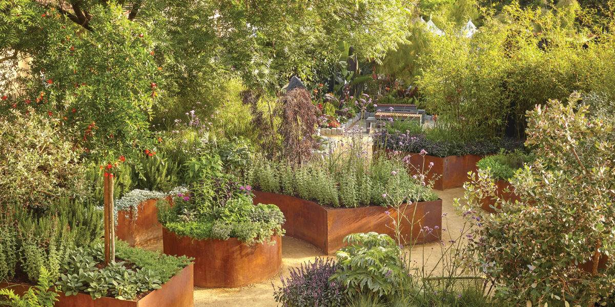 A Gardens Purpose Corten Steel Planters