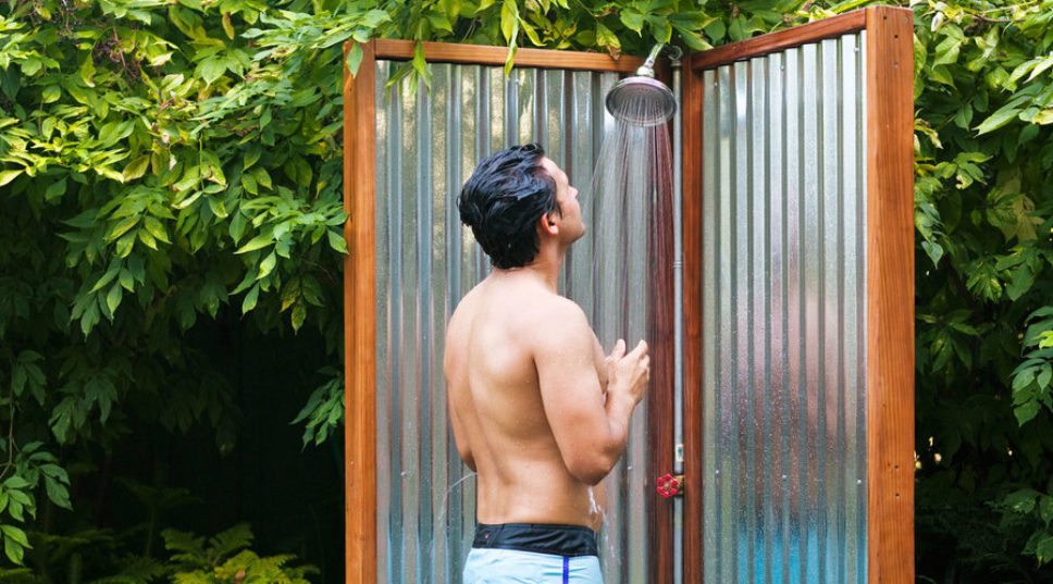 Stylish DIY Outdoor Shower
