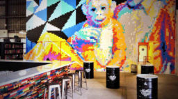 A mural inside Modern Times Beer
