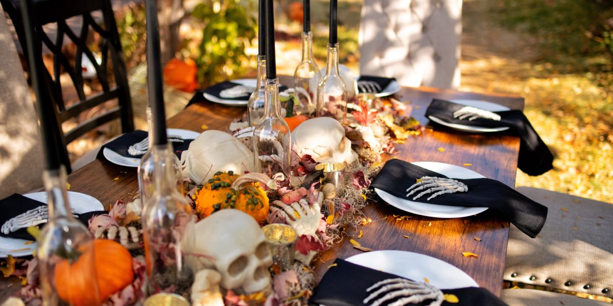 adult themed halloween dinner party
